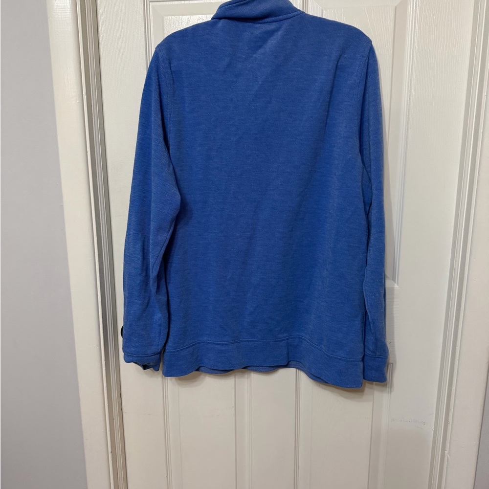 LL Bean Men's Comfort Stretch Pique Quarter Zip Pullover, Long-Sleeve med tall - Picture 5 of 5